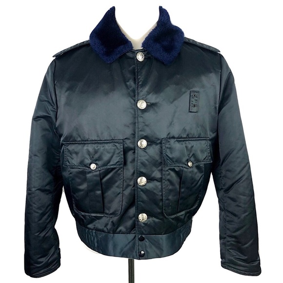 Vtg Horace Small Police Jacket Tuffy Black Mens M - Picture 1 of 8